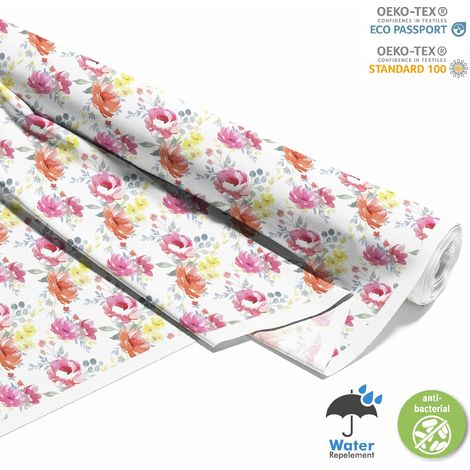 Outdoor dekostoffe oxford - Motiv gemalte Blumen 14 I DX168 (1/5)