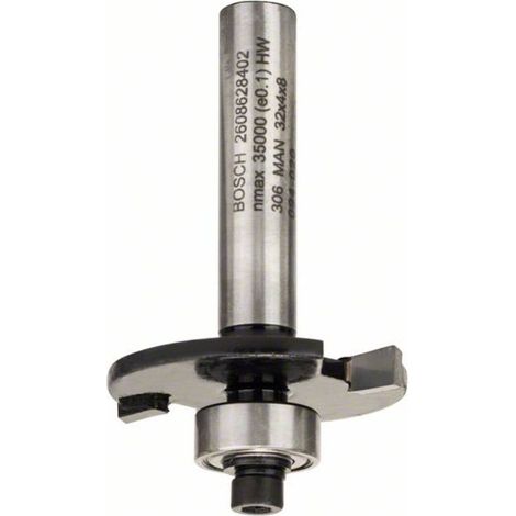 Bosch – Fraise à rainurer pour charnières 8 mm – Pour bois massif et panneaux mélaminés – Coupe nette sans éclat – SKU 2608628402