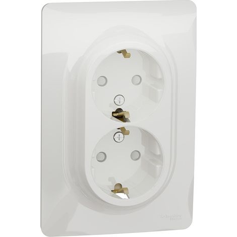 SCHNEIDER NU206718 socle de douille schuko double polaire (1/3)