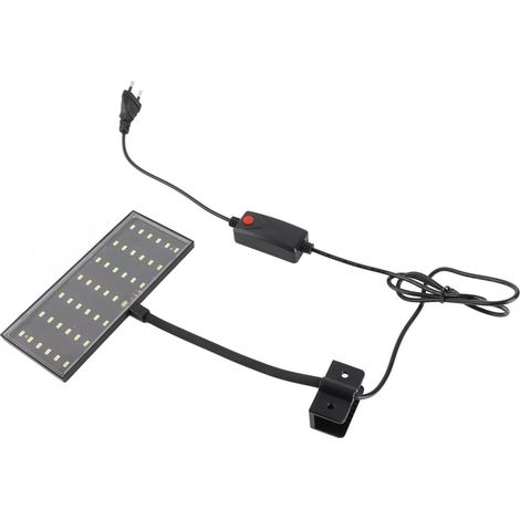 Lampe LED à pince pour aquarium, économie d'énergie, orientation flexible à 360°, haute luminosité. (1/5)
