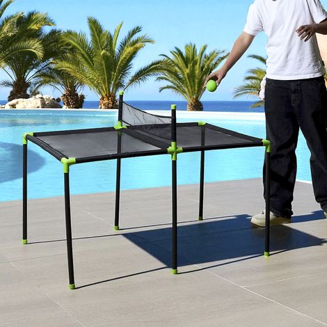 Table De Hand Pong - Mister Gadget - Avec Filet - Noir, Bleu, Vert