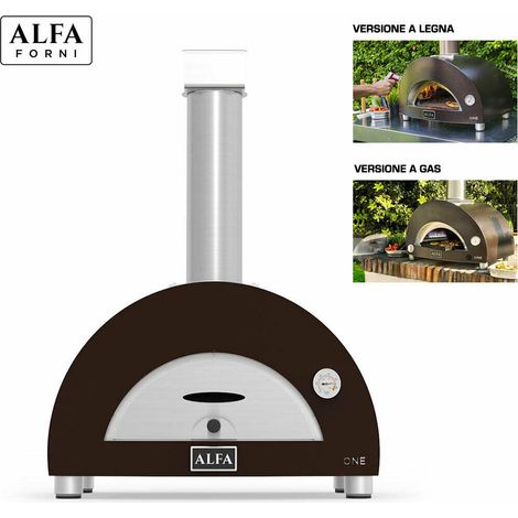 Forno per Pizza Portatile Acciaio da Esterno a Legna Gas Portable ONE Alfa Forni - Tipo di alimentazione: A legna (1/5)