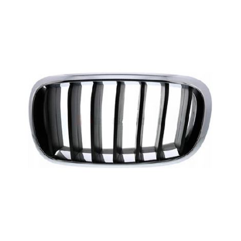 Grille de calandre avant gauche noire et chromée BMW X5 3 F15 2013-2019