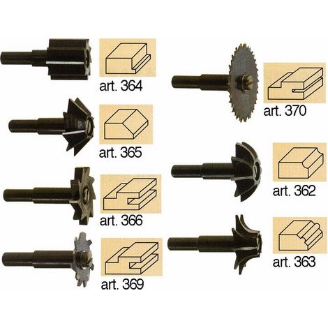 Fresa Circolare a Sega Poggi art. 370.00 45X1,5 mm Gambo 8 mm (1/2)