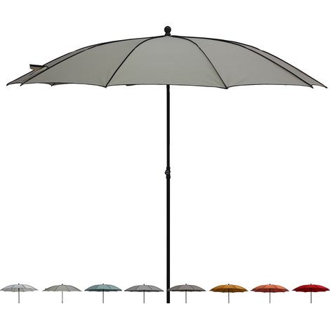 Moderner Garten-Sonnenschirm Ø200cm für Außenbereich Terrasse Border - Beige