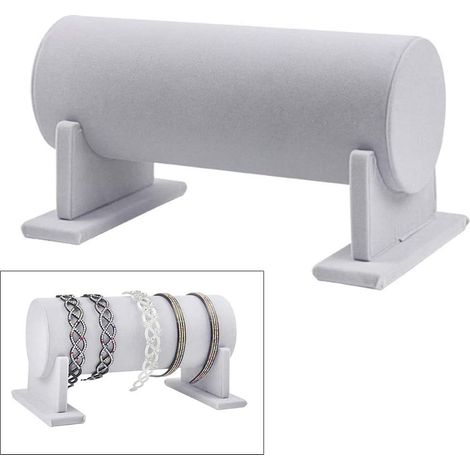 1 Soporte para diademas, terciopelo, diseño desmontable, organizador de joyas, pinza para el cabello, para uso doméstico y comercial. (1/5)