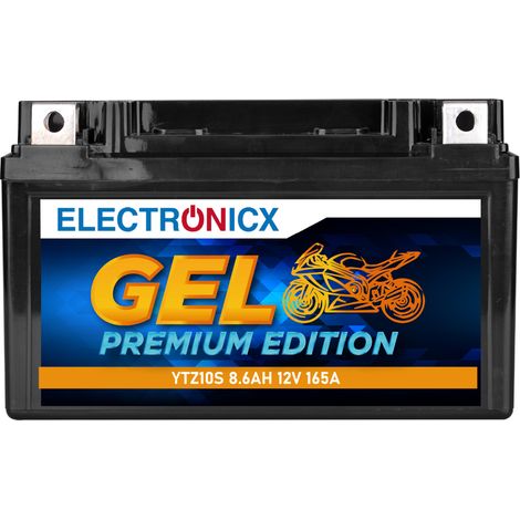 Electronicx YTZ10S GEL Motorradbatterie 12V 9Ah - Wartungsfrei, Hohe Startleistung, Tiefenentladungssicher - Premium Batterie 12V Wartungsfrei (1/5)