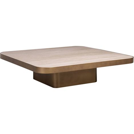 Table basse carrée beige au design raffiné - beige cumulus (1/5)