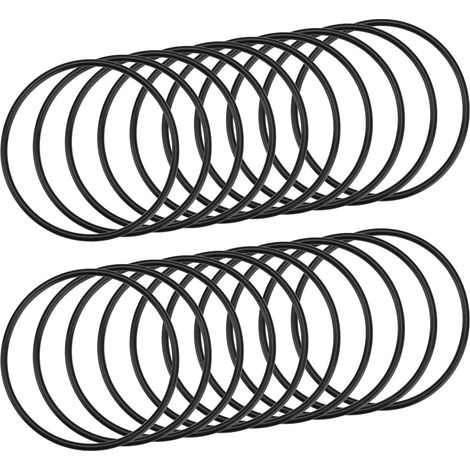20 Pcs Nitrile Rubber O-Rings 76mm OD 70mm ID 3mm Width Metric Seal for Tap Plumbing Automotive Machine Plumbing Repair Black (1/5)
