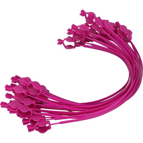 Pince à serviette dentaire sûre, élégante et anti-stress, en plastique souple violet. (1/5)