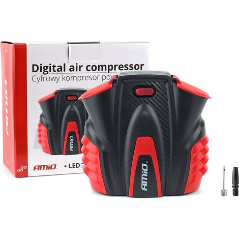 Compresor de coche digital LED LCD 12V acomp-16 amio-02641 (1/5)