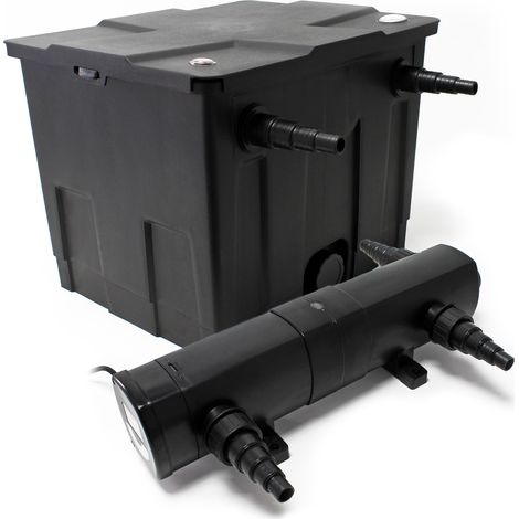 Set SunSun: Biofiltro per laghetto 12000l Chiarificatore UVC 18W