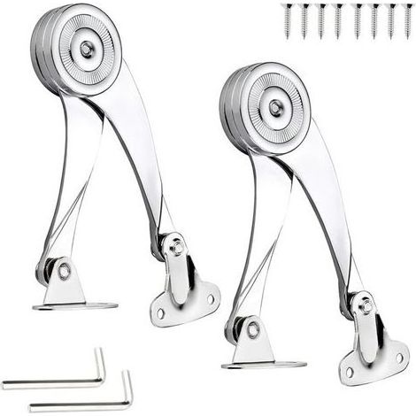 Charnière Porte Placard, Support Charnière Acier Inoxydable Charniere Meuble Réglable Angle D'ouverture 75 ° / 90 ° / 110 °avec Clé Hexagonale Pour Les Armoires Et Penderies Domestiques (1/5)