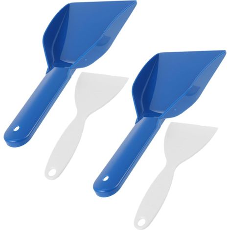 Pelle à Glace Plastique pour Réfrigérateur et Congélateur, Lot de 4 Pièces, Outil Manuel de Dégivrage Domestique, Accessoire de Nettoyage Polyvalent pour Maison et Voiture (1/5)