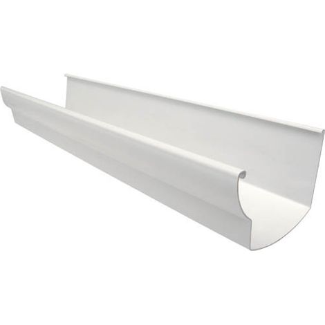 Nicoll – Profilé de gouttière ovation 28 en PVC blanc 4m – Résistance aux chocs thermiques et UV – Capacité d'écoulement optimale – Norme NF EN 607
