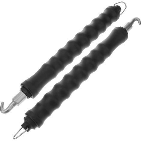 Crochet de Ligature en Acier Noir, Lot de 2 pour Torsion de Fil Tension Automatique, Prise Confortable, Acier Traité à Chaud, pour Travaux de Construction et Maçonnerie (1/5)