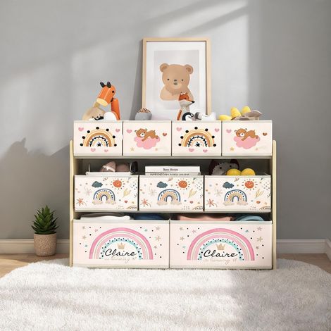 Meuble de rangement pour chambre d'enfant 93 x 30 x 70 cm MDF et (1/5)