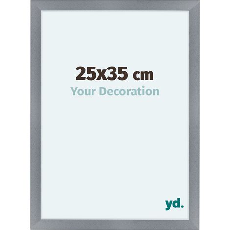 yd. - Cadre photo 25x35 - Aluminium Brosse - MDF - Como (1/5)