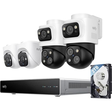 eufy eufy NVR Security System S4 E8E00325 Kabelgebunden, LAN IP-Netzwerk-Videorecorder-Set 3840 x (1/5)