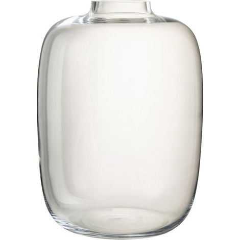 Vase Design en Verre "Cleo" 35cm Transparent