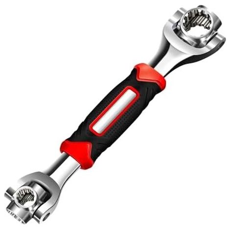 25cm 52 in 1 Universal Socket Wrench Stainless Steel Rotating Repair Tools 360 Degree Rotating Wrench