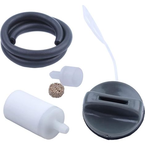 Kit de bouchon de réservoir de carburant, évent et durite pour Husqvarna 334T 336, 338Xpt 339Xpt 340, 340, 350, 357Xp 359, 455 Rancher 460, 537359501501152000 (1/5)