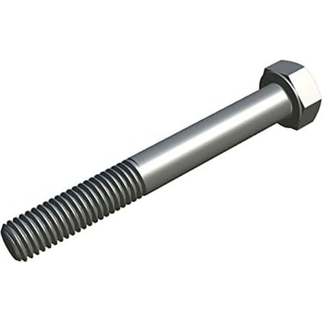 Sechskantschrauben mit Schaft (10er-Packung) Sechskantschrauben Klasse 8.8 Hochfester verzinkter Stahl Norm DIN931 ISO 4014 M8X120 (5,3 mm x 120 mm) (1/4)