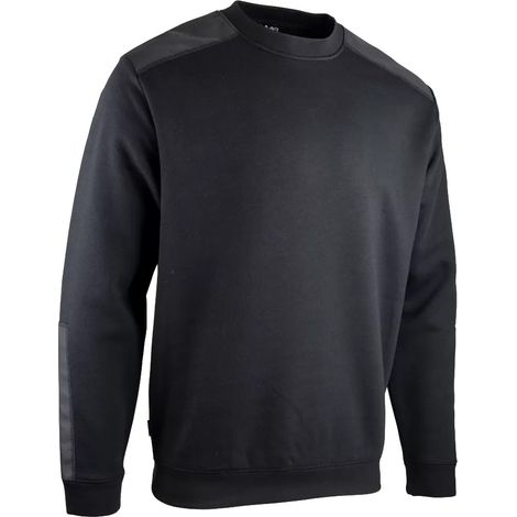 Sweat col rond bicolore - LMA - Noir - 8091-2XL