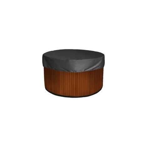Housse de Protection Ronde pour Jacuzzi, 420D Imperméable Pour Piscine Extérieure, Noire (190 x 30 cm) (1/4)