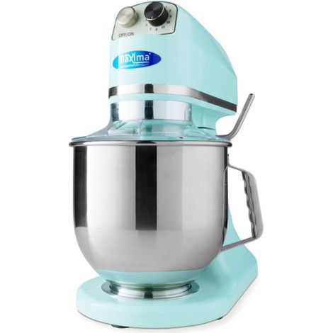 Mixer planétaire professionnel 7 L - 11 vitesses, 2 kg de pâte - bleu