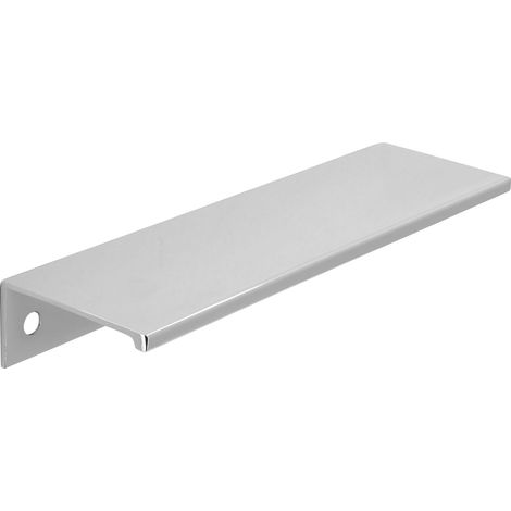 Griffleiste Möbelgriff Crevan LA 48 mm, L 145 mm, Alu verchromt poliert