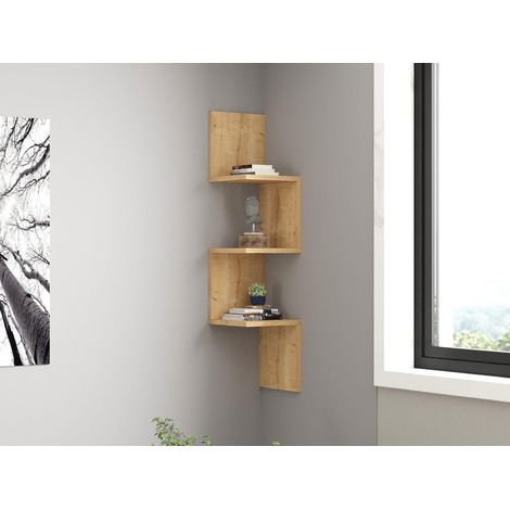 Étagère Murale, Couleur Saphir, 105,4 x 25 x 25 cm, 100% mélamine, épaisseur 18 mm, Solution de Rangement élégante et Fonctionnelle (1/5)