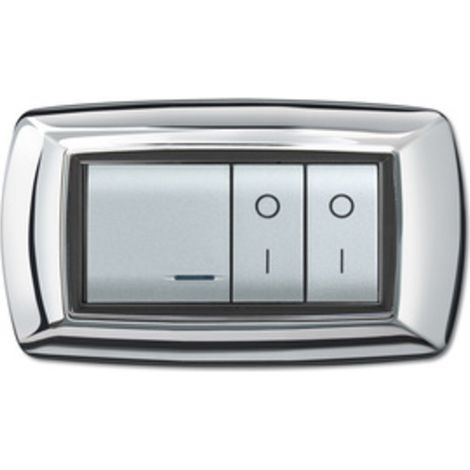 PLACCA LIFE LIVING PLAST CROMO 4P