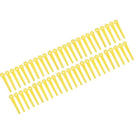 Kit de 50 lames de tondeuse en plastique de 8 mm pour débroussailleuse, en ABS L100 (1/5)