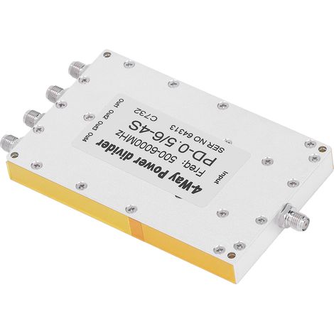 4-Wege-SMA-Leistungsteiler 500 bis 6000 MHz, geringe Einfügungsdämpfung, hohe Verstärkung, SMA-Mikrostreifen-Leistungsteiler (1/5)