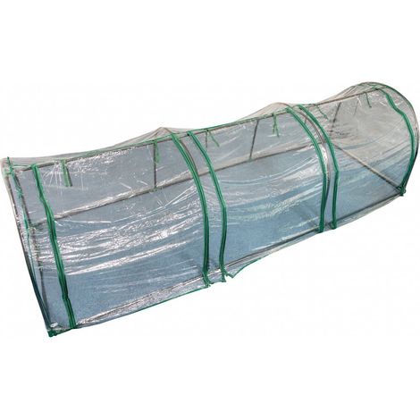 Oypla Large Tunnel Growhouse Garden Plant Greenhouse with PVC Cover - 300x100x80cm (1/5)