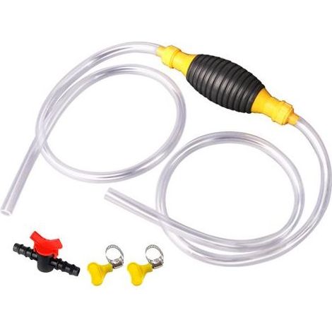Tragbare, manuelle Hochleistungs-Saugpumpe für die Kraftstoffumfüllung im Automobilbereich, mit 2 m Saugschlauch und Umschaltventil, für Benzin, Diesel, Öl, Flüssigkeiten und Wasser. (1/5)