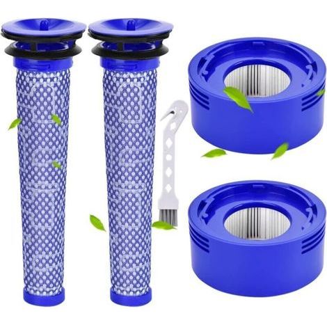 V8-Filter für Dyson 2-teiliger V7 V8 Vorfilter und Motorfilter für Dyson V8 V7 Fluffy Akku-Staubsauger mit HEPA-Filtern und Reinigungsbürste (1/5)