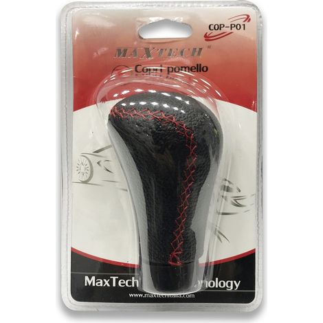 TRADE SHOP - Cambio Universale Pomello Marce Leva Per Auto Camion Cuciture Rosso Maxtech Cop-p01 -
