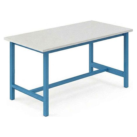 Établi pour atelier - Dim 1200x750x819mm - Bleu industriel RAL5015 - Charge max 750kg - W010020055-BI (1/5)