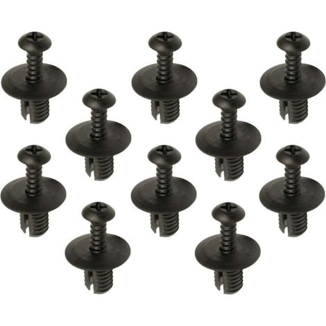 10x rivet à frapper visser Ø8 x 3-10mm expansion plastique clip fixation agrafe pare-chocs garniture (1/2)