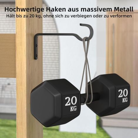 Metallhaken für die grenzüberschreitende Schafzucht, rostbeständige Schmiedeeisenhaken für Topfpflanzen im Freien (1/5)