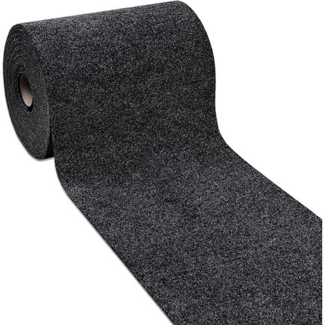 Tapis Coureur Au Mètre H50 Cm Antidérapant Moquette Entrée Boutique - Anthracite