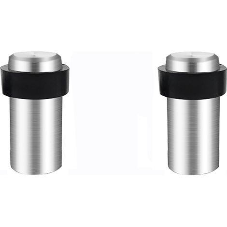 2 Butoirs Porte Sol Acier Inox 80mm Bloque Porte (1/5)