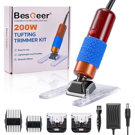 Tondeuse à Tufting 200W avec 2 lames pour DIY et soins des animaux (1/5)