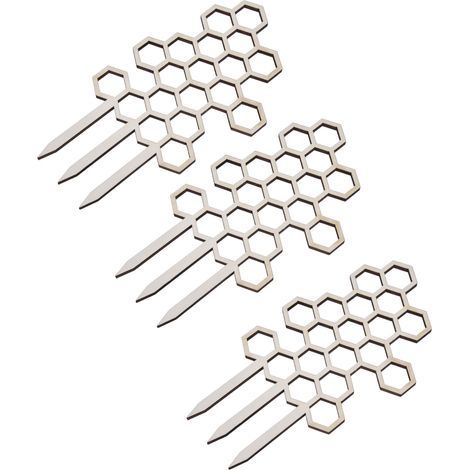 Set aus 3 sechseckigen Pflanzenstützen für Kletterpflanzen, Stütze für den Innen- und Außenbereich, kreative käfigförmige Blumenstruktur, Stützset für Töpfe. (1/5)