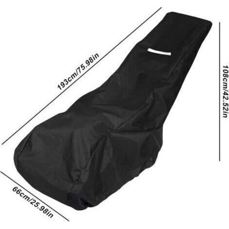 Rasenmäherabdeckung aus 210D-Polyester, mit folgenden Merkmalen: Tasche, 66 cm (1/4)