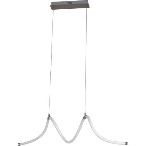 Colgante Rolly LED 28W Blanco Neutro - 4000K Níquel Satinado para Interior de Techo en Comedor, Salón, Cocina