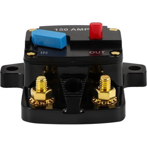 3Pièces Disjoncteur 150 Amp Noir Auto Reset Pour Audio Auto