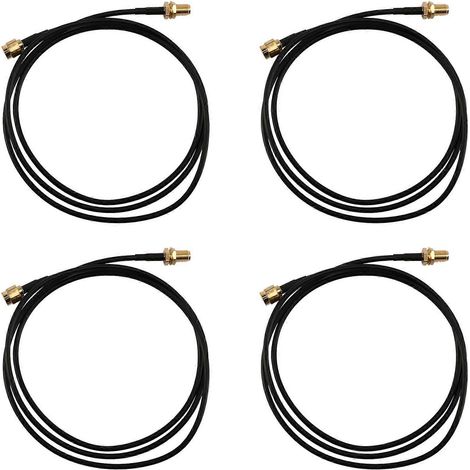 4 rallonges coaxiales SMA mâle-femelle, longueur 3,3 pieds (1/5)